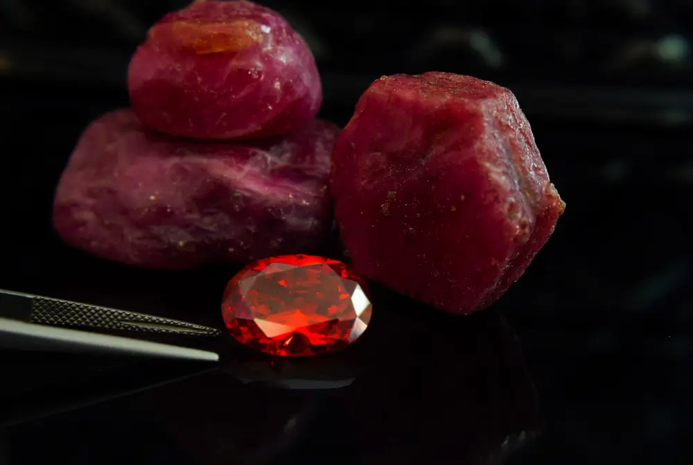 Ruby stone thumbnail showcasing its vibrant red hue