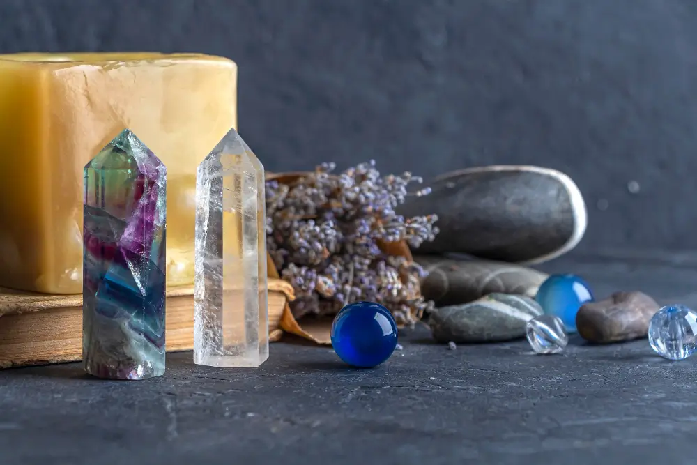 Close-up image of Tourmaline crystal, a powerful protection stone.