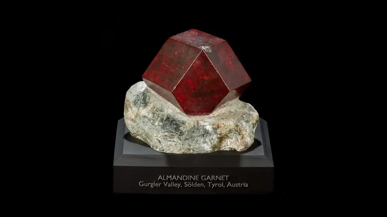 Raw Almandine garnet crystal