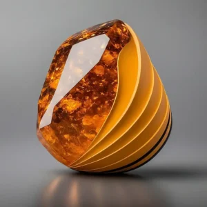 Elegant Spessartine gemstone ring